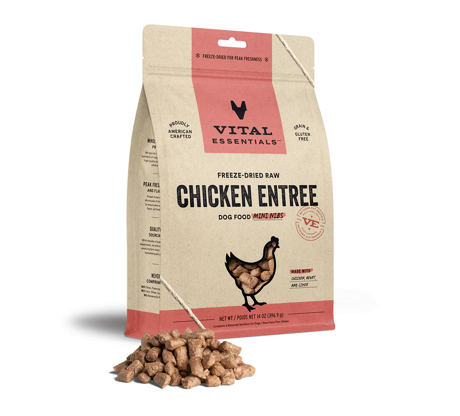 Freeze Dried Chicken Entrée Mini Nibs