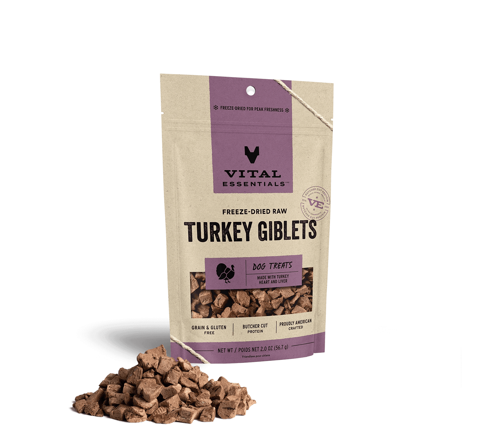 Freeze Dried Turkey Giblets