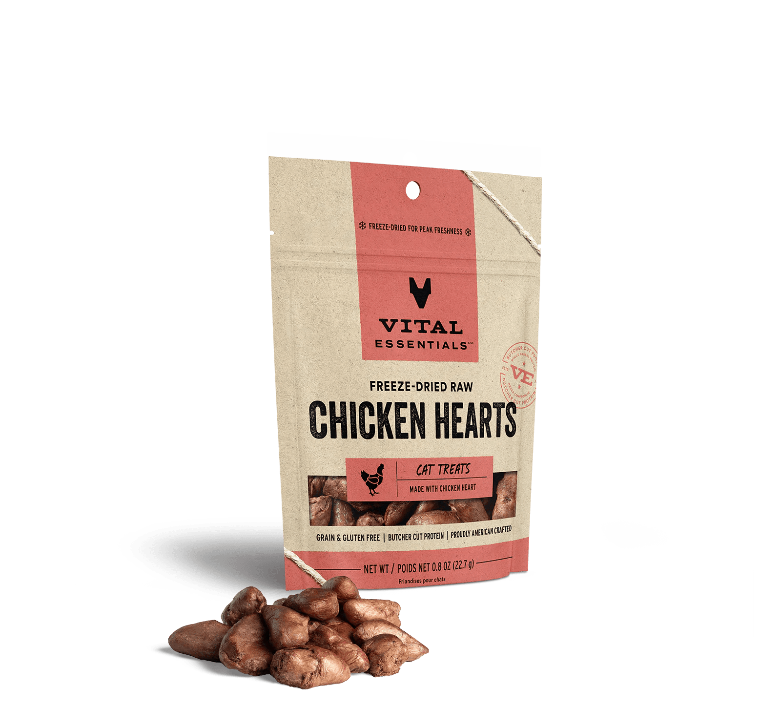 Freeze Dried Chicken Hearts
