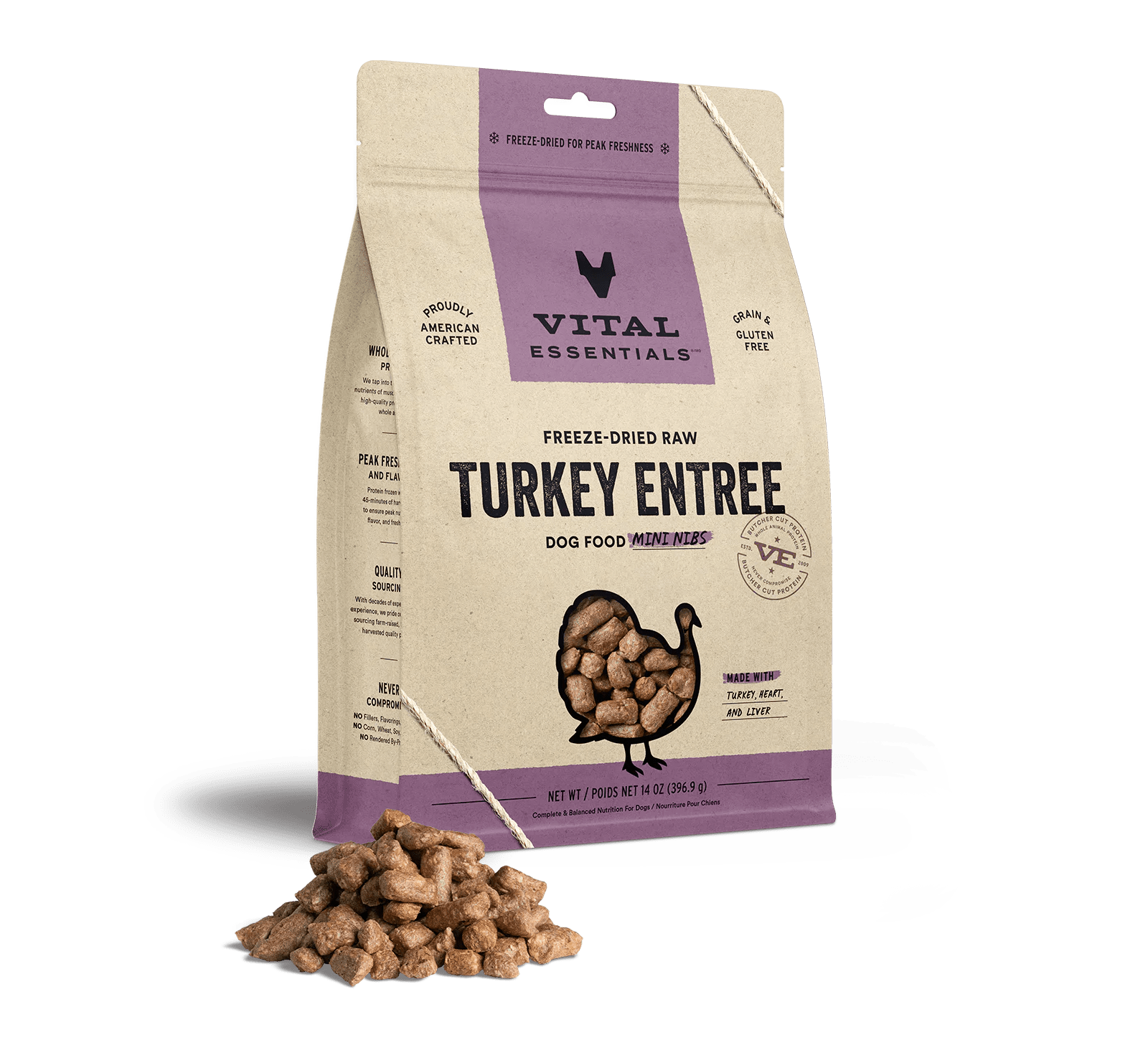 Freeze Dried Turkey Entrée Mini Nibs