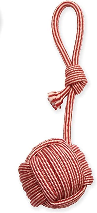 Flossy Chew EXTRA Monkey Fist Tug w/ 20" Loop Handle - Medium