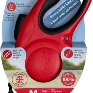 HALTI Retractable Lead (16') - Red