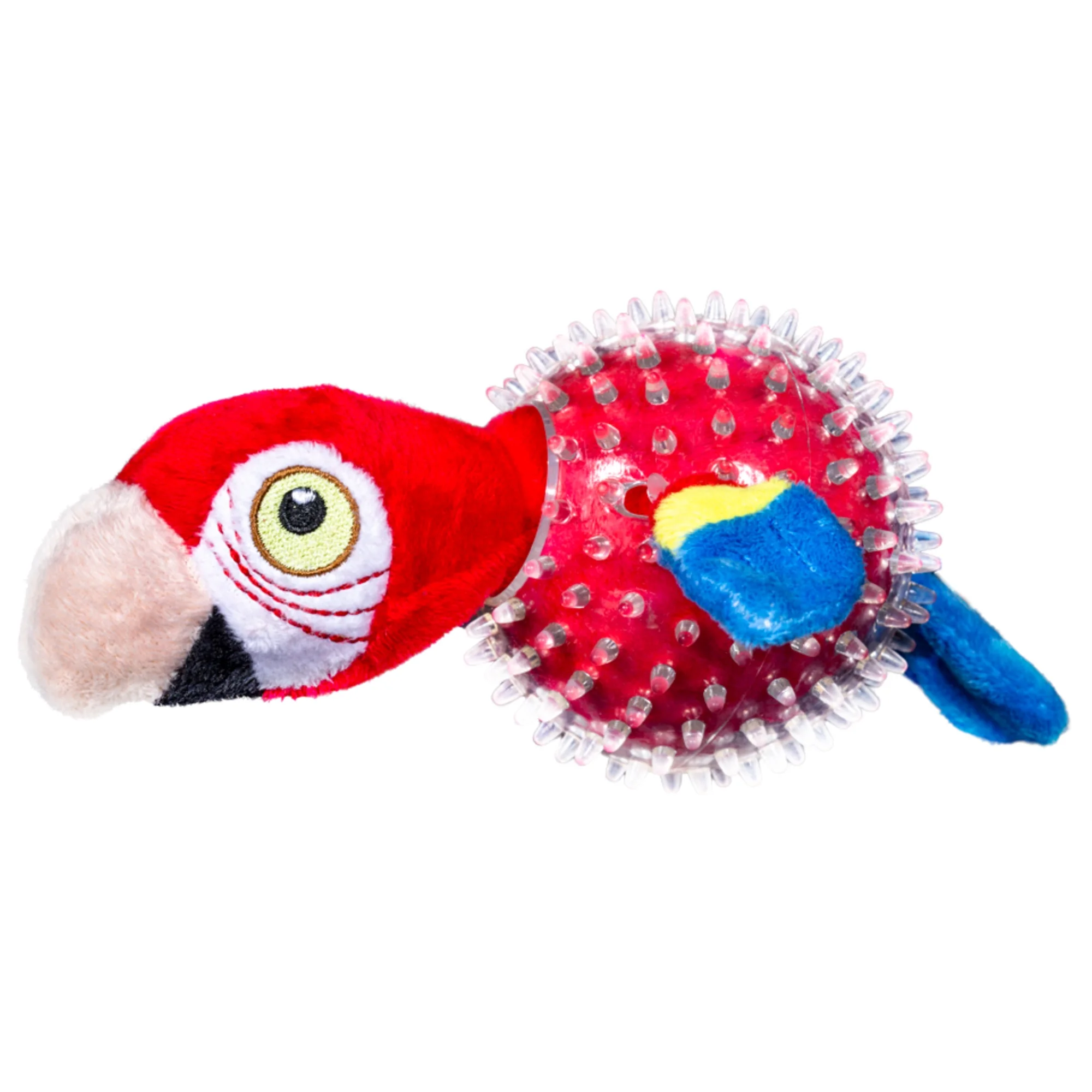 Furry Friends Parrot in Clear Spikey Ball