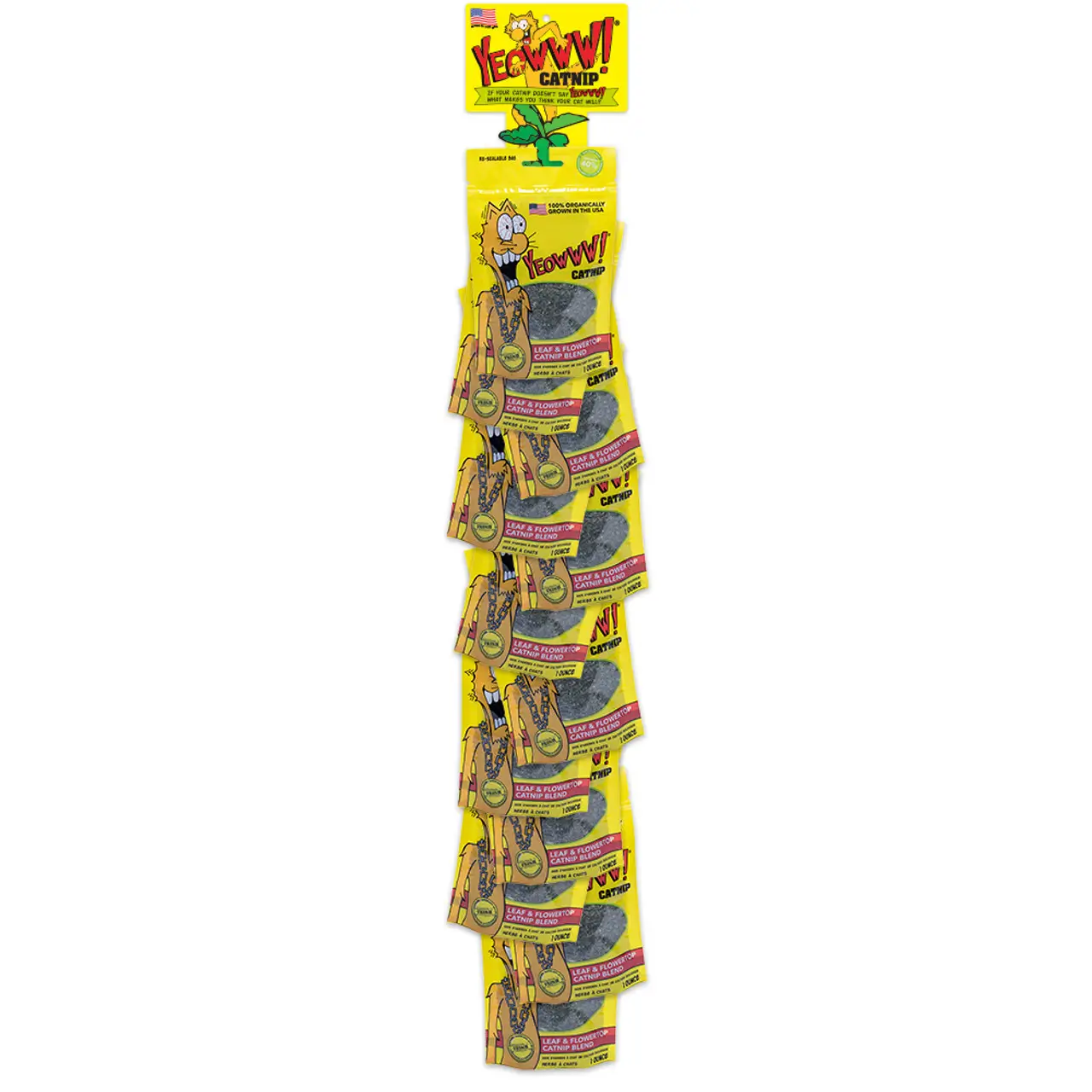 1 oz. Catnip Bag Clip Strip