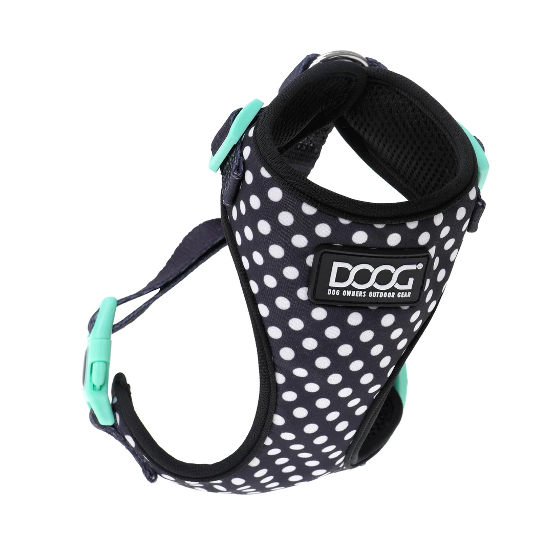 Neoflex Soft Harness - Pongo - Black with White Dots