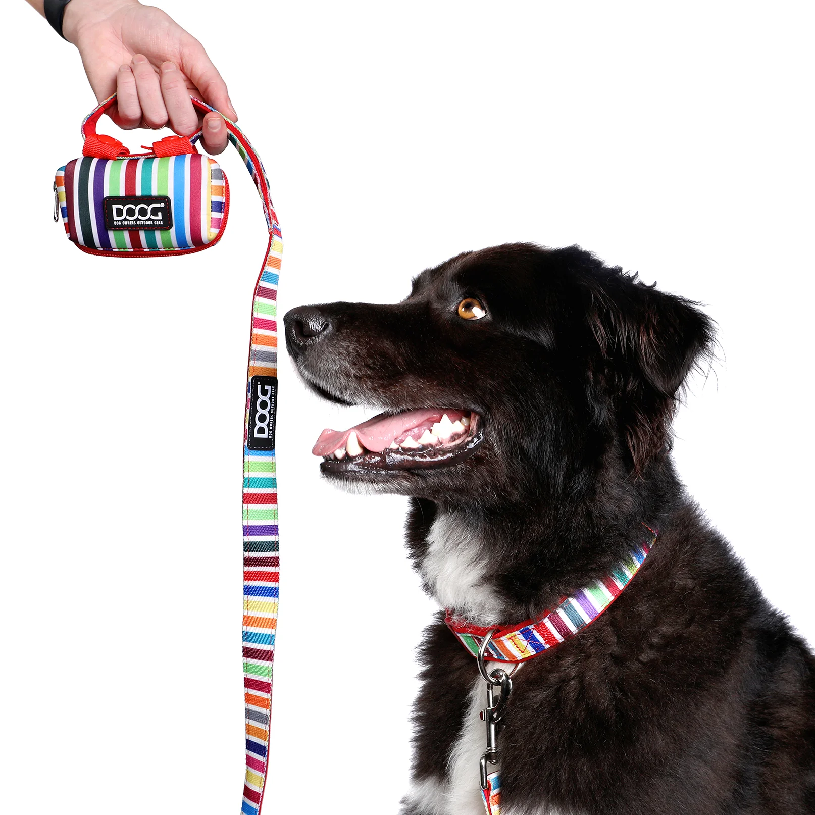 Walkie Pouch - Neoprene - Gromit - White with Red & Blue Diamonds