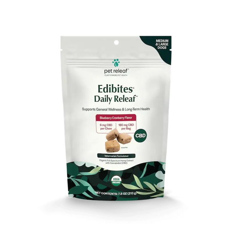 Daily Releaf Organic Hemp Edibites - Blueberry Cranberry Flavor