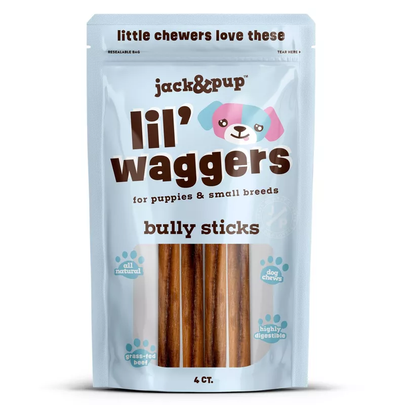 Lil' Waggers Bully Sticks - 4 Pack