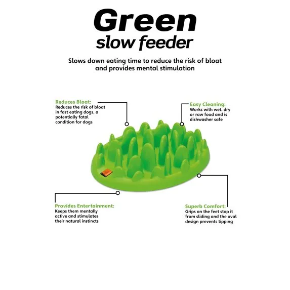 Green Mini Slow Feeder - Dog
