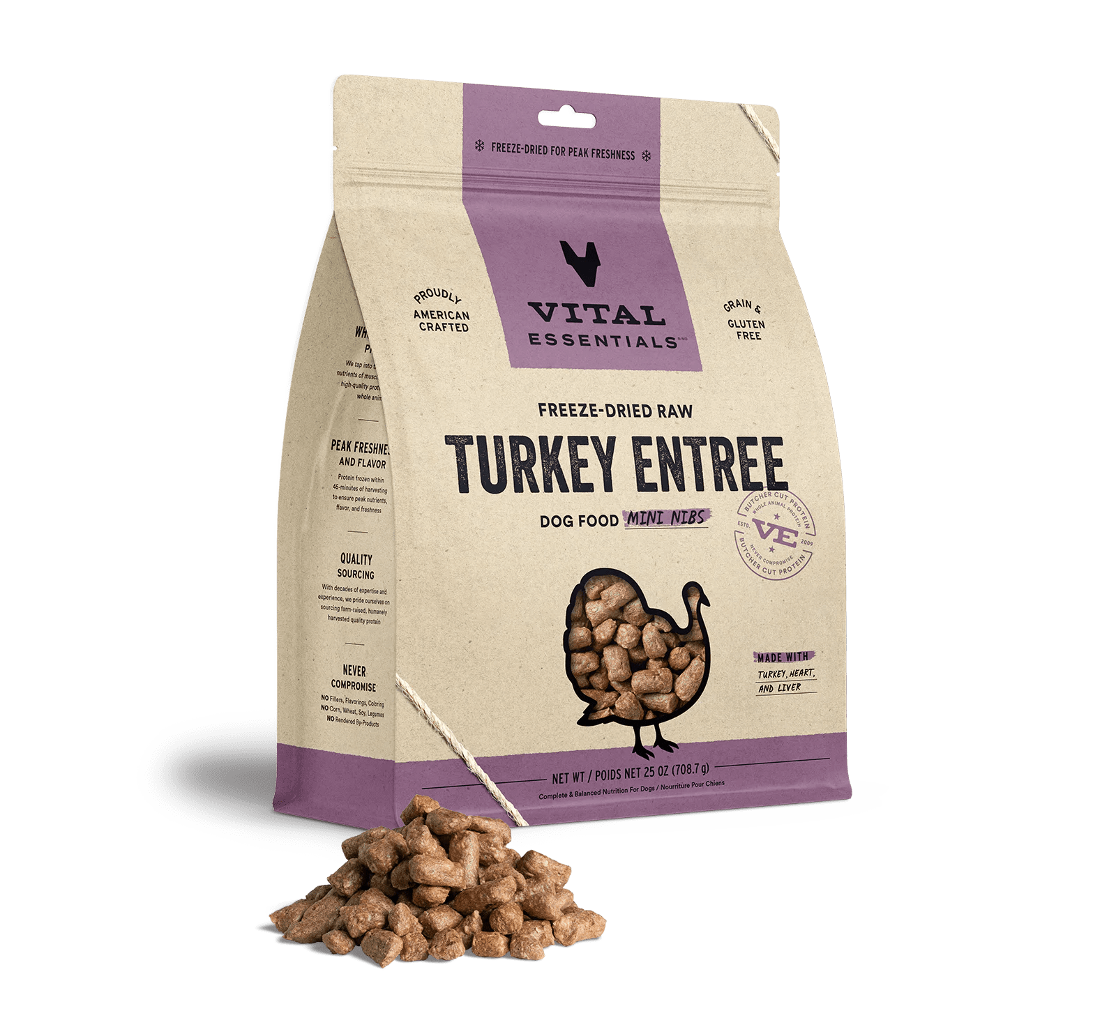 Freeze Dried Turkey Entrée Mini Nibs