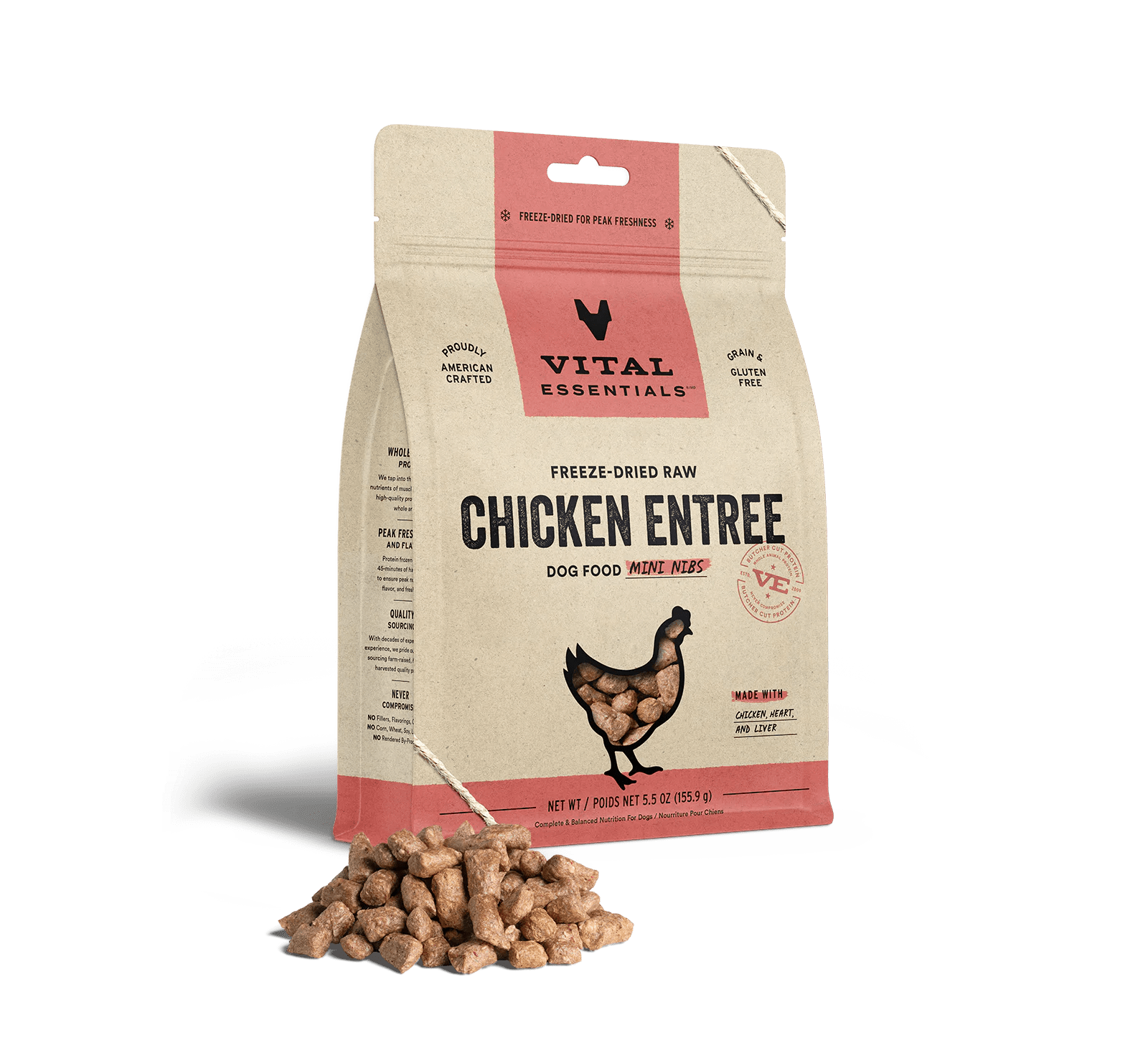 Freeze Dried Chicken Entrée Mini Nibs