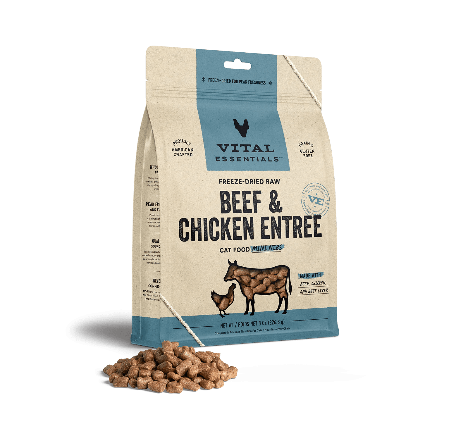 Freeze Dried Beef & Chicken Entrée Mini Nibs