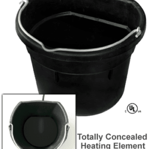 Heated Rubber Flat Back Bucket