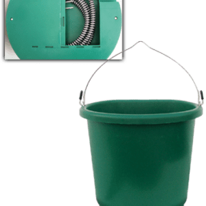 Heated Plastic Flat Back Bucket