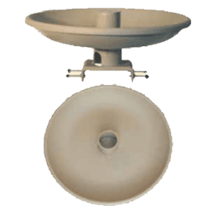 All Season Birdbath with Deck Mount - Tan