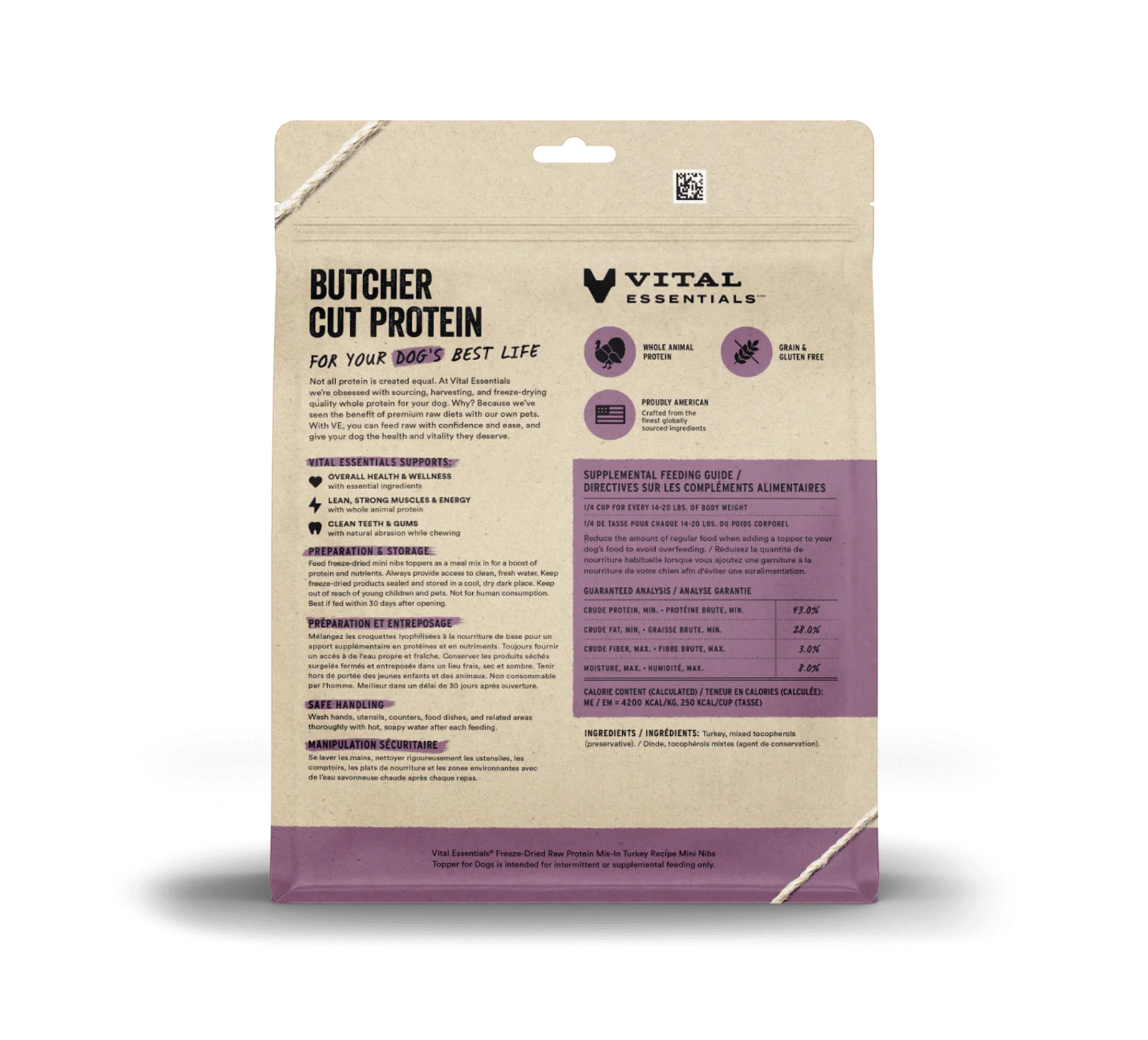 Freeze Dried Protein Mix-In Turkey Recipe Mini Nibs Topper